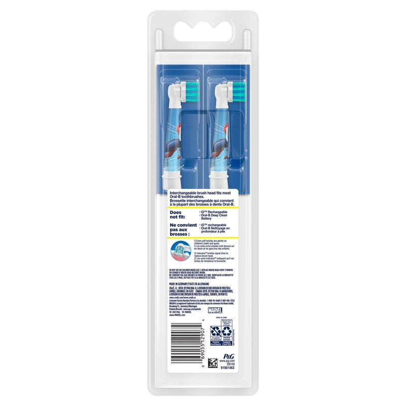 Kids Extra Soft Electric Toothbrush Replacement Heads, 2 Pack