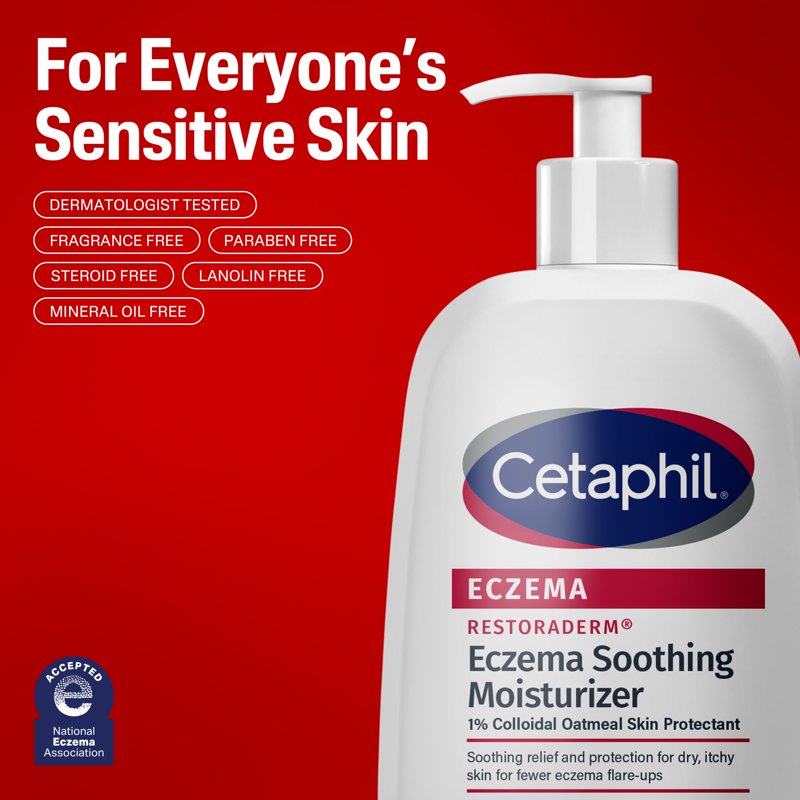 Eczema Soothing Moisturizer for Dry Itchy Skin - Colloidal Oatmeal Lotion