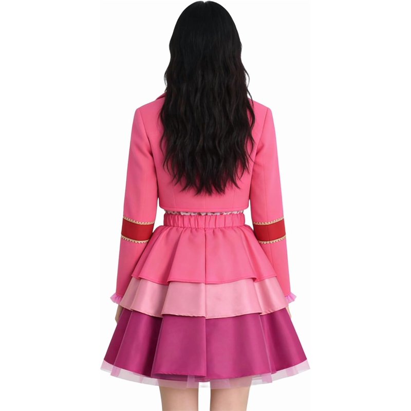 Women's Pink Wonderland Cosplay Costume Set - Medium, 5 Pieces Halloween & Comic Con Outfit