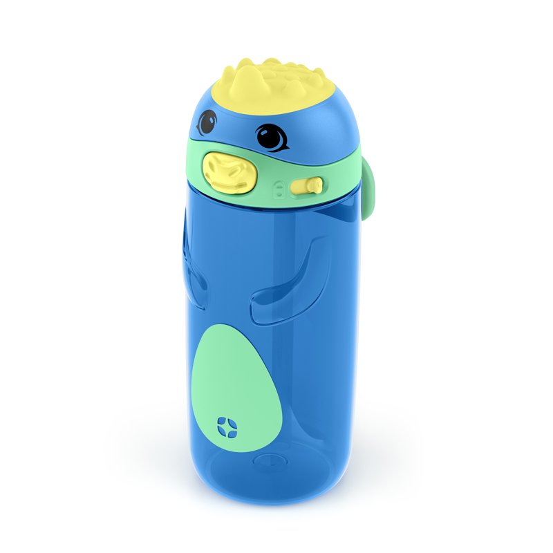 16oz Kids Water Bottle - Durable Leak-Proof Design, Azure Blue