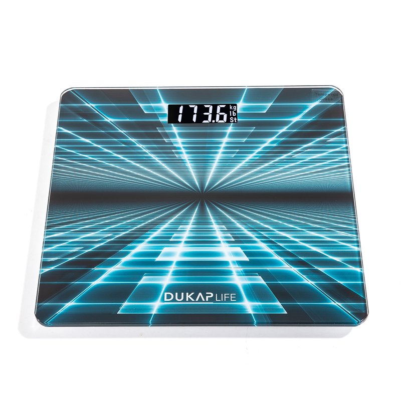 Digital Bathroom Body Weight Scale with LCD Screen - TRON Design