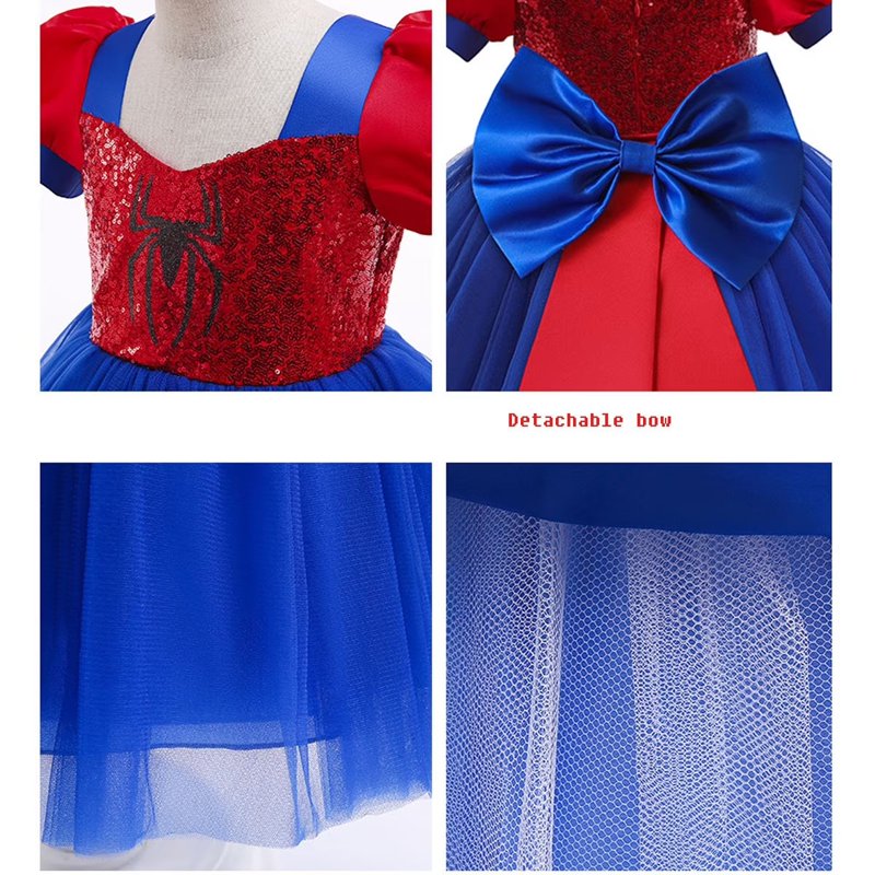 Toddler Girl Halloween Costume Dress Set 1-2T with Accessories - Red