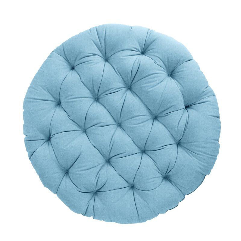 Sky Blue Round Papasan Cushion - 44 x 44 x 4