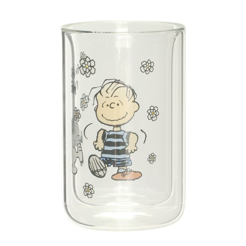 Snoopy's Disco Party 12oz Double Wall Glass Tumbler - Linus