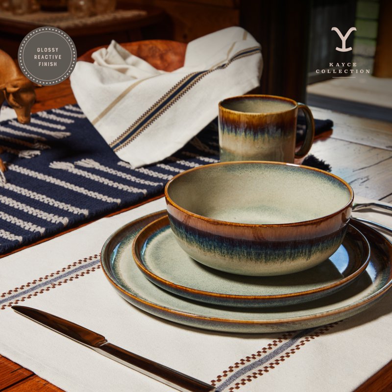 Yellowstone Kayce Ceramic Salad Plate - 2 Pack
