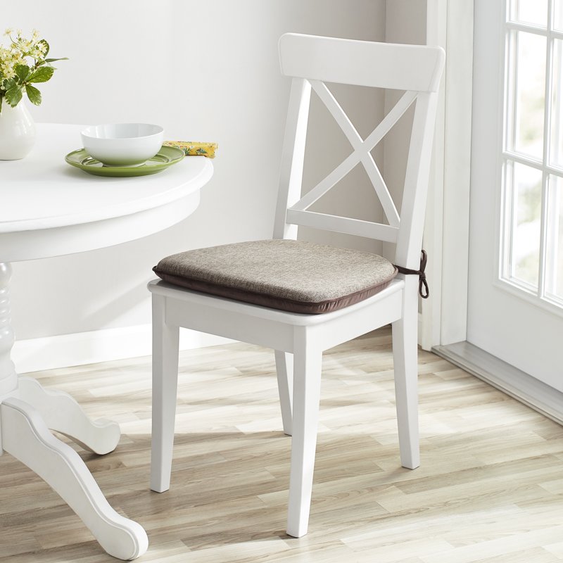 Memory Foam Chair Cushion - Brown, 17.5” x 14.75”, Single