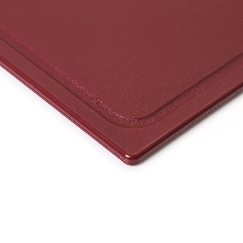 10 x 13 Poly Cutting Board with Juice Well - Merlot Color