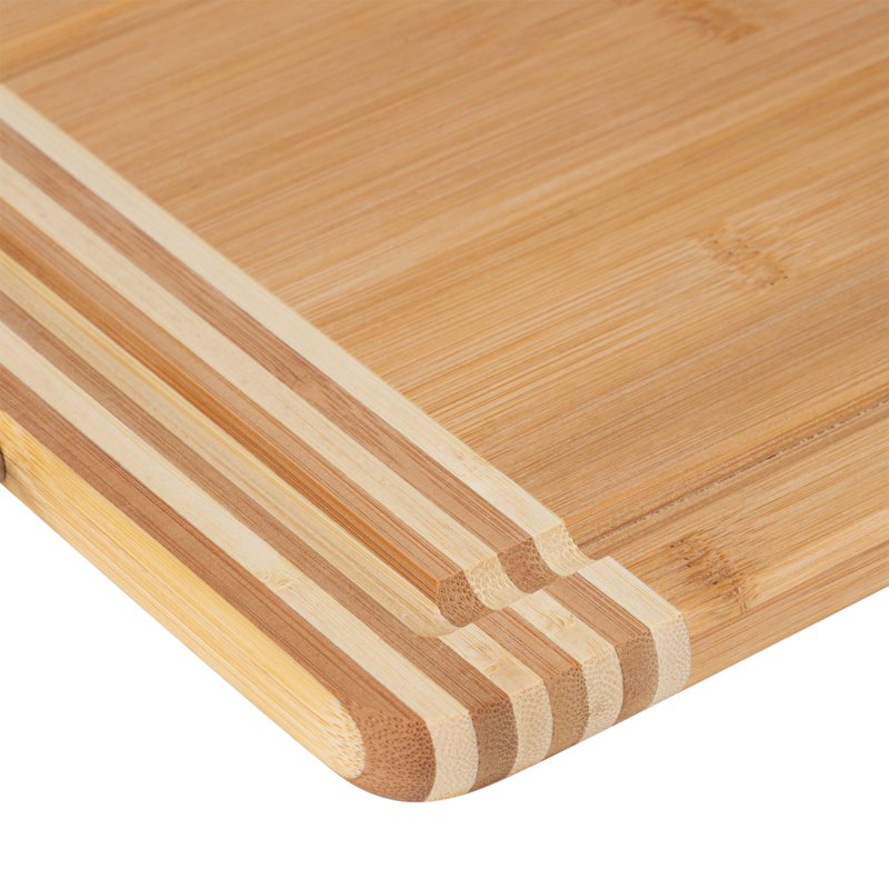 Medium Bamboo Cutting Board with Drip Edge - Rectangular