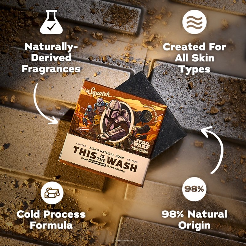 Natural Bar Soap for Men - Beskar-Inspired, 5 Oz