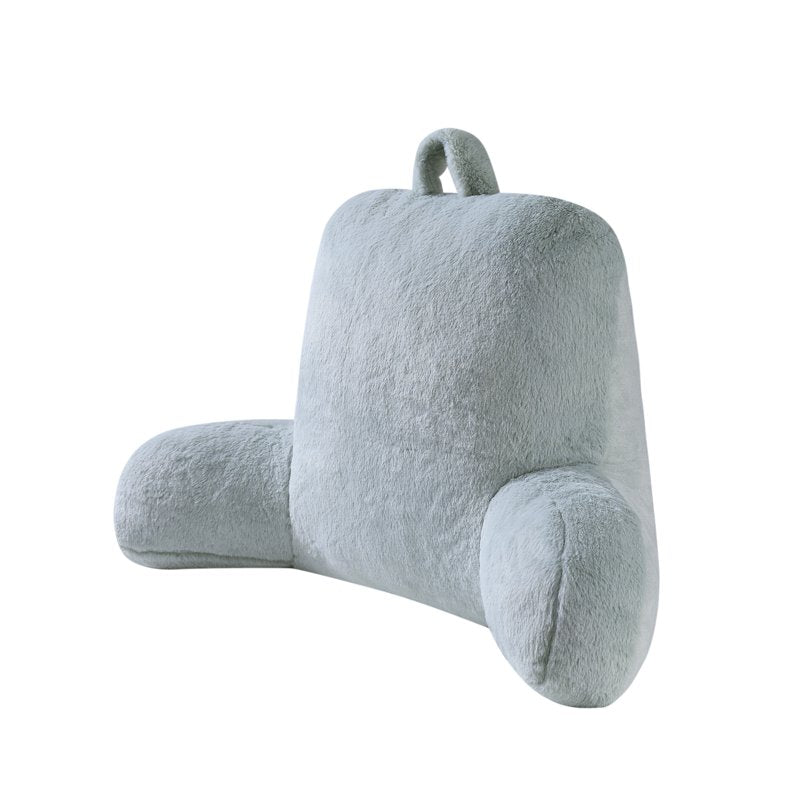 Mainstays Faux Fur Plush Bedrest Pillow - Specialty Size, Green - Soft Sea Variation
