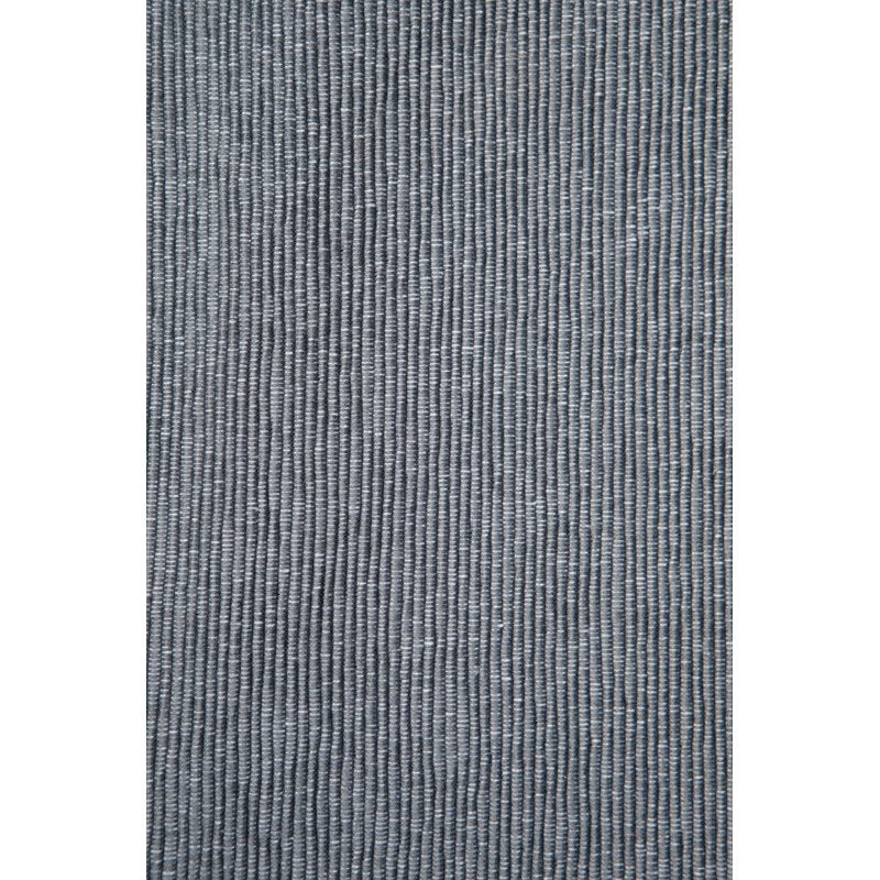 Ribbed Chambray Table Runner - 13x72 in Cotton Blend - Gray