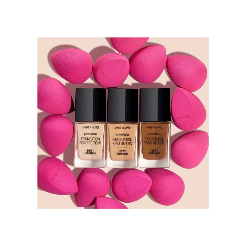 Makeup Blending Sponge - Streak-Free Application, Pink