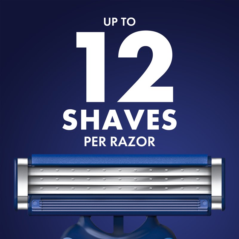 3-Blade Disposable Men's Razors with Pivoting Head - 7 Count