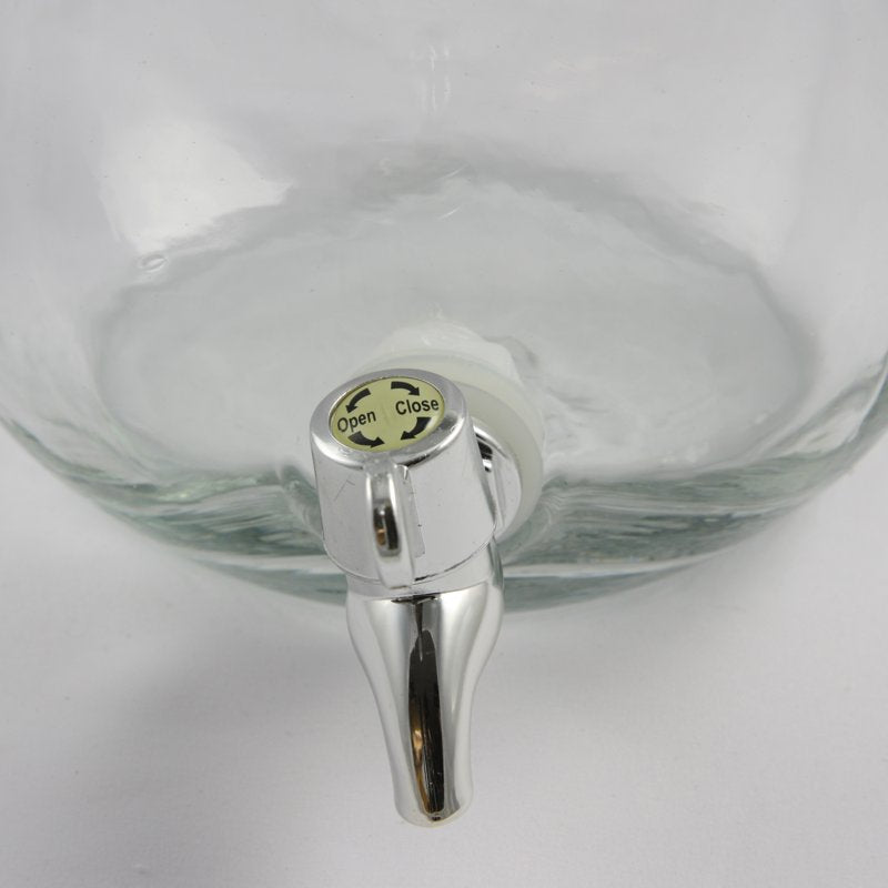 1 Gallon Mason Jar Beverage Dispenser - Clear Glass