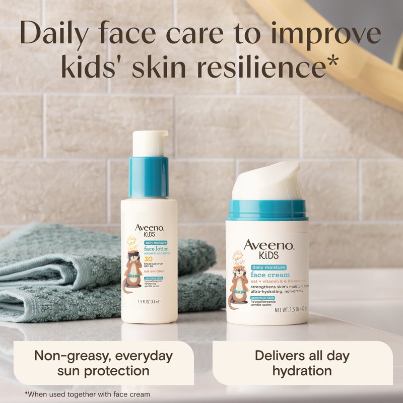 Kids Daily Moisture Sunscreen Face Lotion - SPF 30, 1.5 fl oz