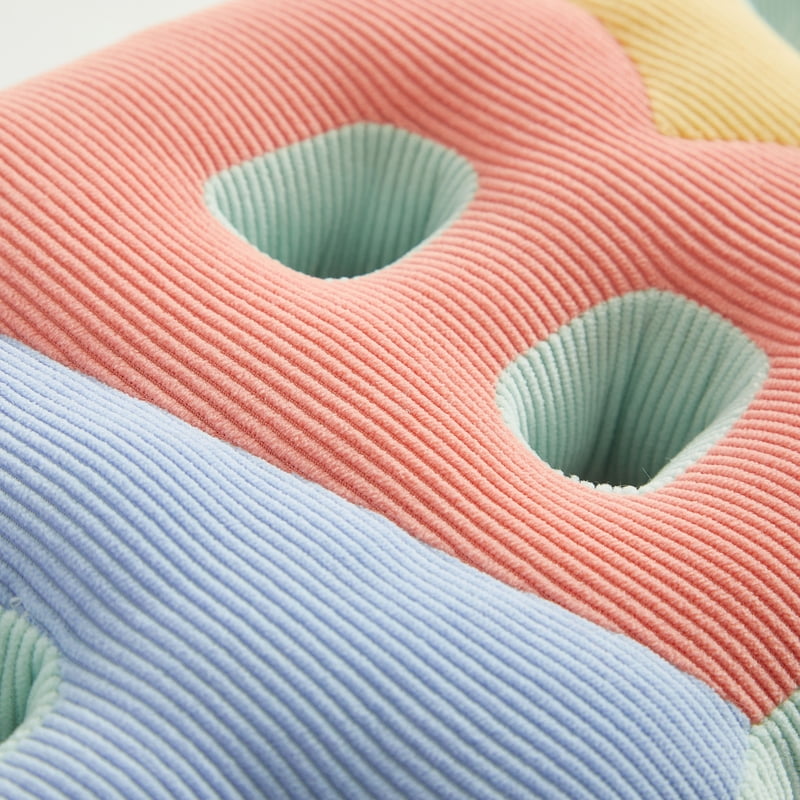 Little Nest ABC Pillow Multicolor 16.8 x 9 Inches Nursery Cushion
