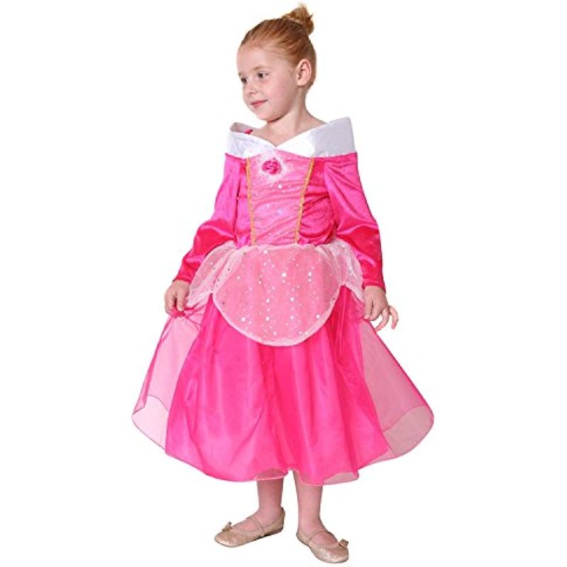 Kids Princess Dress Set - 4 Colorful Costume Dresses for Girls 2-4 Years