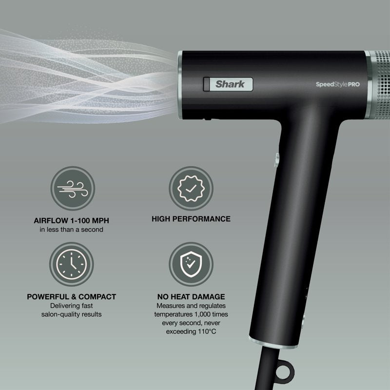 Professional High-Velocity Hair Dryer with Scalp Shield & Heat Protection