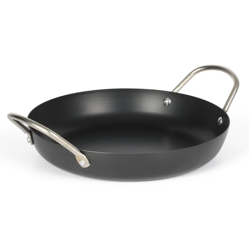 11-Inch Carbon Steel Paella Fry Pan - 2 Pack