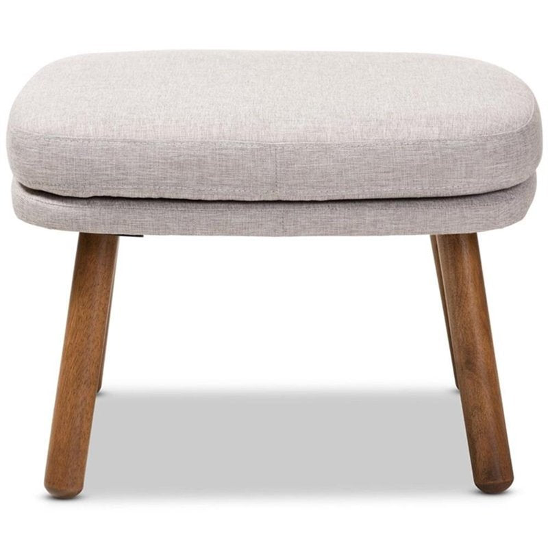 Lovise Ottoman - Mid-Century Modern Design with Foam Padding