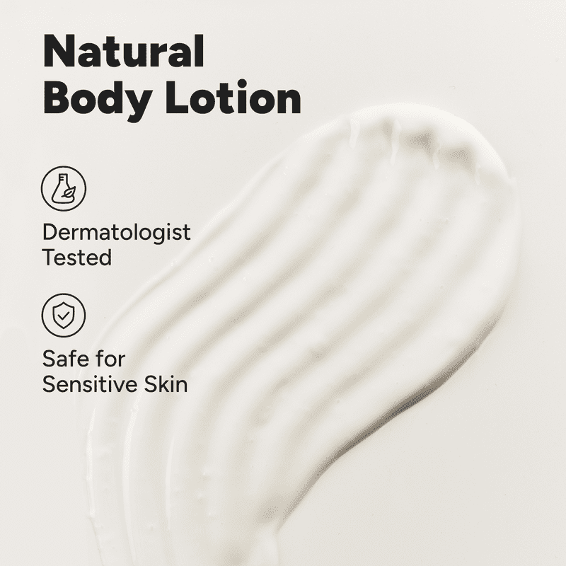 Natural Body Moisturizer Lotion - 8 fl oz Daily Hydrating Hand & Body Cream