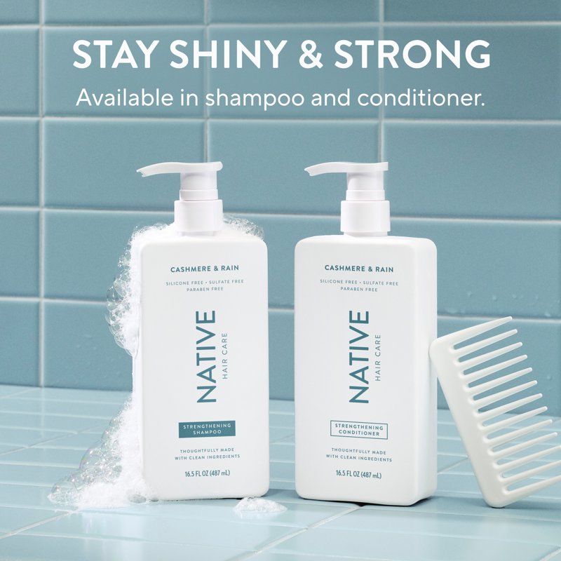 Strengthening Shampoo, Sulfate-Free Hair Repair, Cashmere & Rain, 16.5 oz