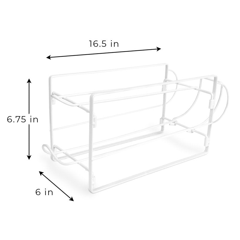 2 Pack 2-Tier Beverage Dispenser Stand - White Drink Organizer