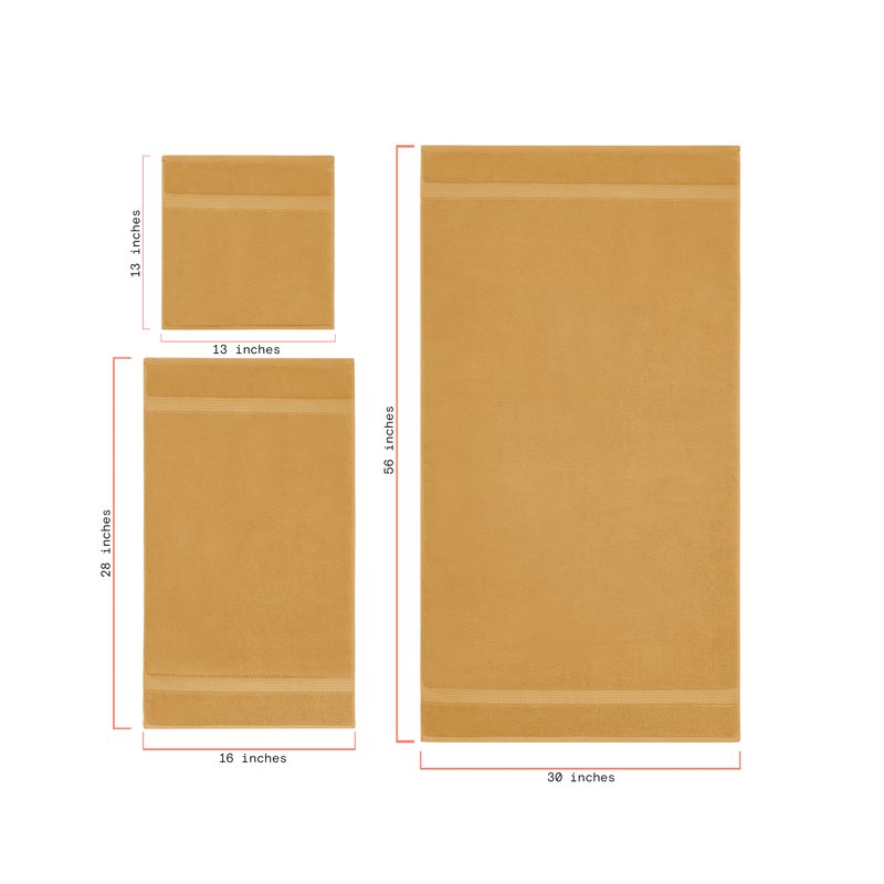 Dobby Hand Towel Amber Yellow - 100% Cotton, 28x16 inches - Beautiful by Drew Barrymore