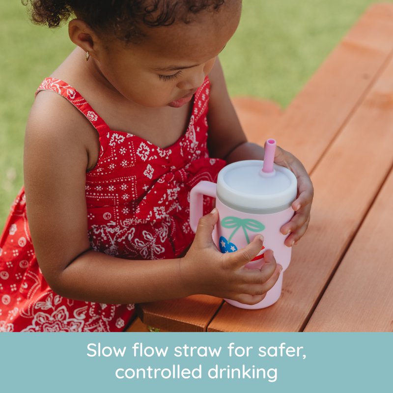 My 1st Tumbler Toddler Training Cup with Straw - Cherry