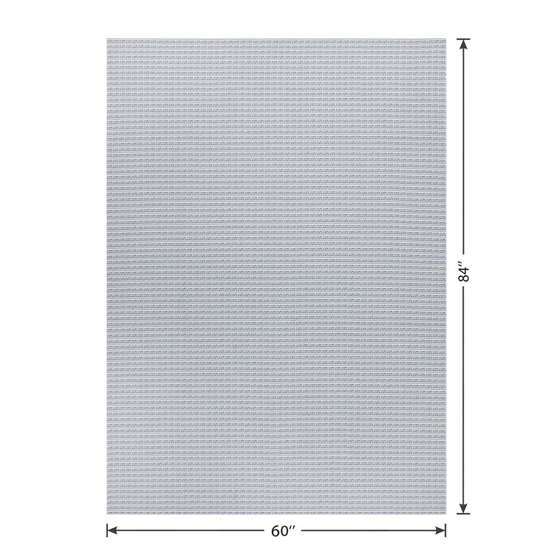 Plaid Tablecloth 60" x 84" - Blue Cotton & Polyester Blend