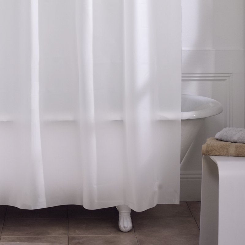 Frosty Finish Heavyweight Vinyl Shower Curtain Liner - 72 x 72 Inches - Single Variation