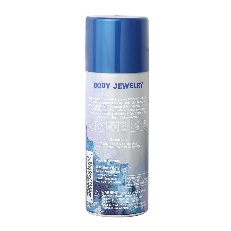 Piercing Aftercare Sea Salt Spray - Gentle Saline Piercing Cleanser 3 Oz