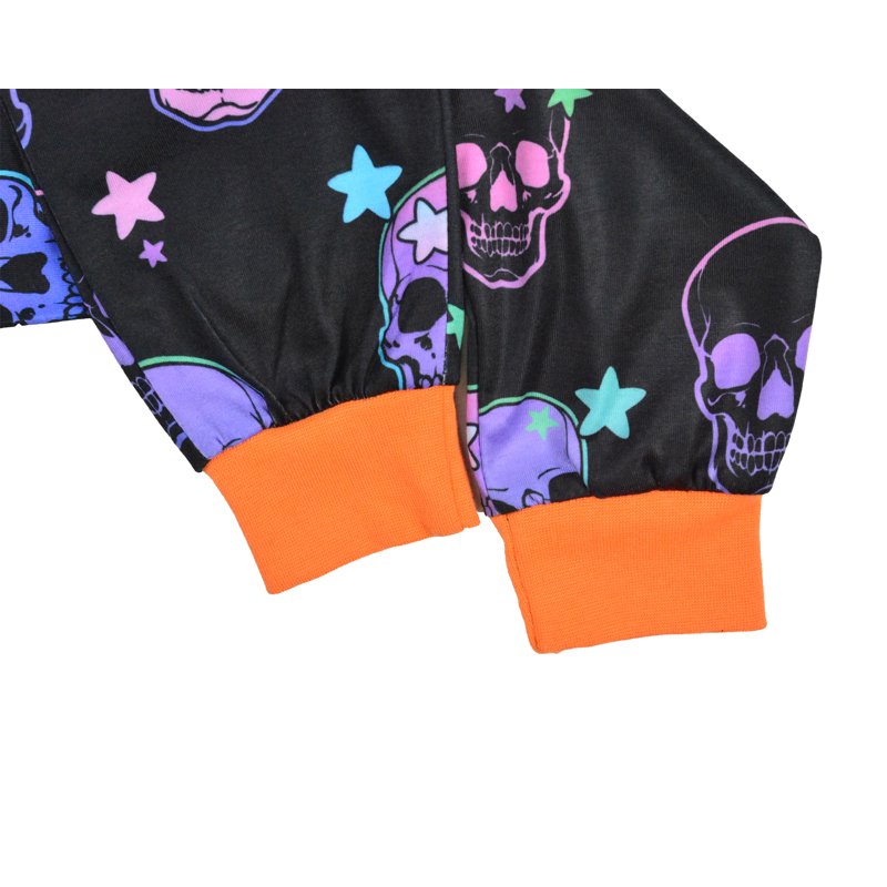 Halloween Skeleton Pajamas Sets for Kids - Skull Full Print 7T Sleepwear