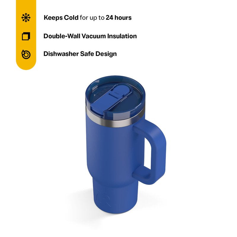 16 oz Leak-Proof Ceramic Lined Road Trip Tumbler - Cobalt
