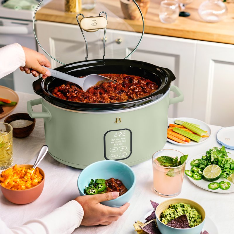 6 Qt Programmable Slow Cooker - Sage Green