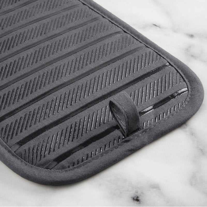 Pot Holders 2-Pack Set - Charcoal Grey, 7"x10"