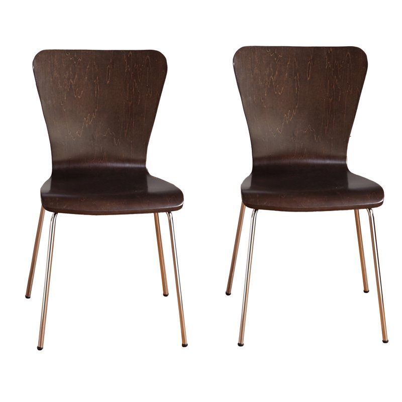 Pisa Bentwood Chair Set of 2 - Espresso Color