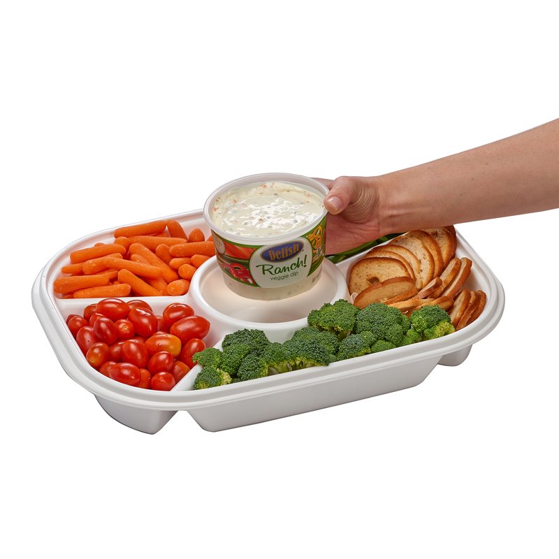 Jumbo Party Tray 2-Pack - Versatile Serving Trays for Events