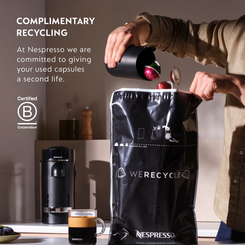 Compact Single-Serve Espresso Coffee Machine - Navy Blue Industrial Design