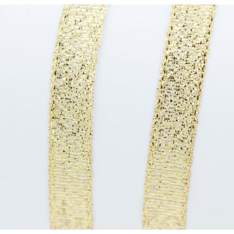 Gold Metallic Ribbon 3/8 Inch for Wedding Crafts Gifting, 9 Feet - Single Variation