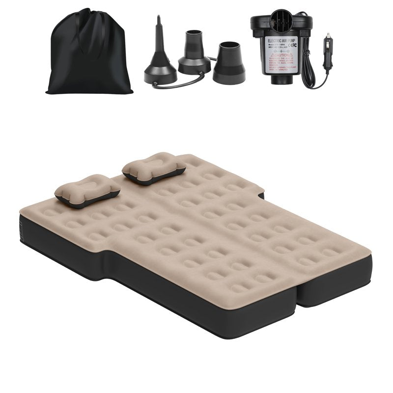 Inflatable Car Air Mattress with Pump - Portable SUV Bed for Camping & Travel