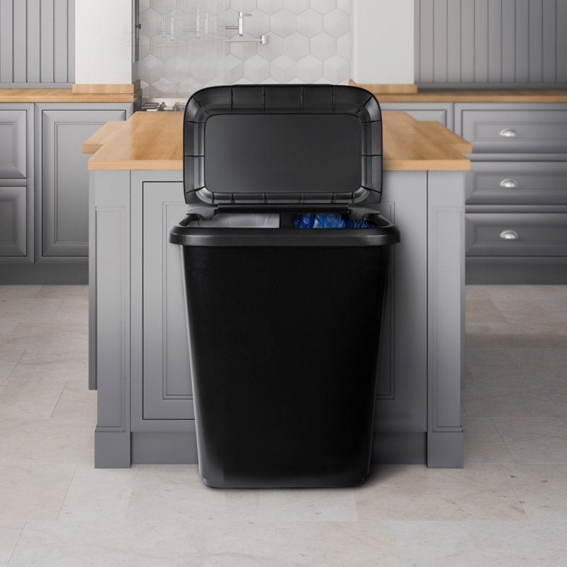 20.4 Gallon Dual Compartment Kitchen Trash Can with Lift Top Lid