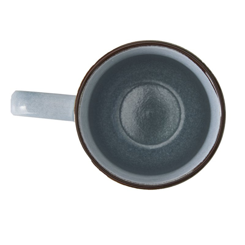 Denim Stoneware Mug - 4 Pack, 14 oz, Dishwasher & Microwave Safe