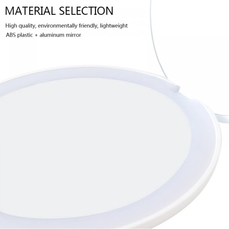 Portable LED Makeup Mirror with 10x Magnification and Foldable Design