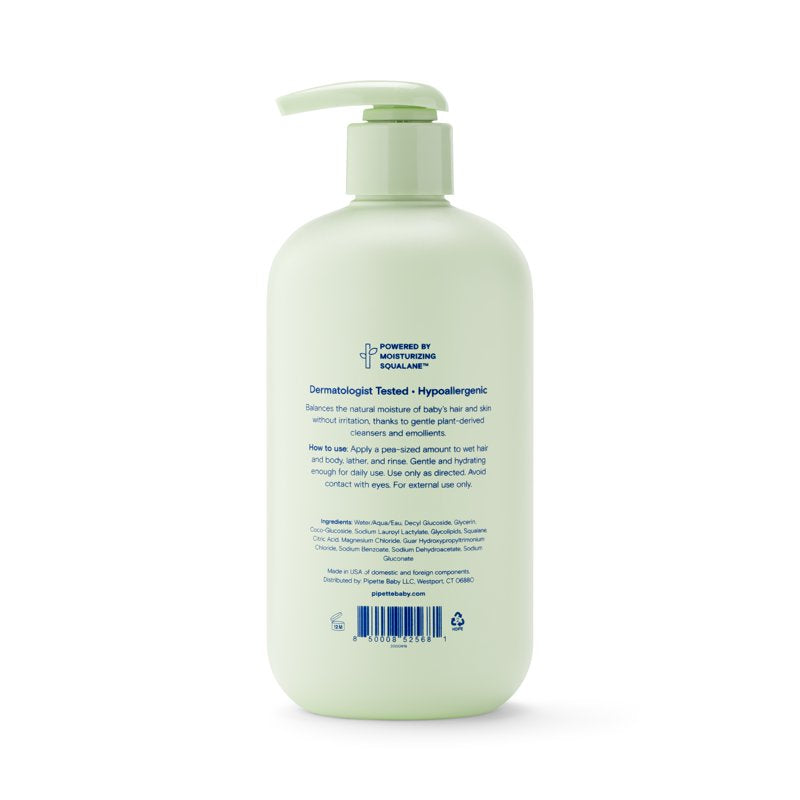 Tear-Free Baby Shampoo and Wash - Fragrance-Free, 11.8 fl oz