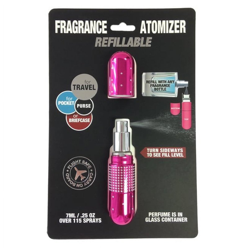 Portable Refillable Perfume Atomizer - 7ml Travel Fragrance Spray Bottle