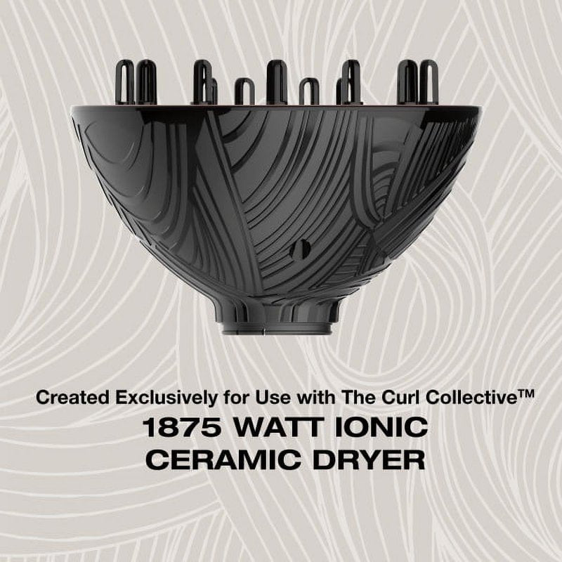 Curly Hair Diffuser for Enhanced Curls - Custom Designed for The Curl Collective Dryer