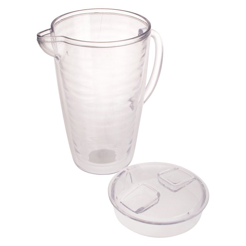 2.5 Quart Double Wall Clear Acrylic Pitcher - Single