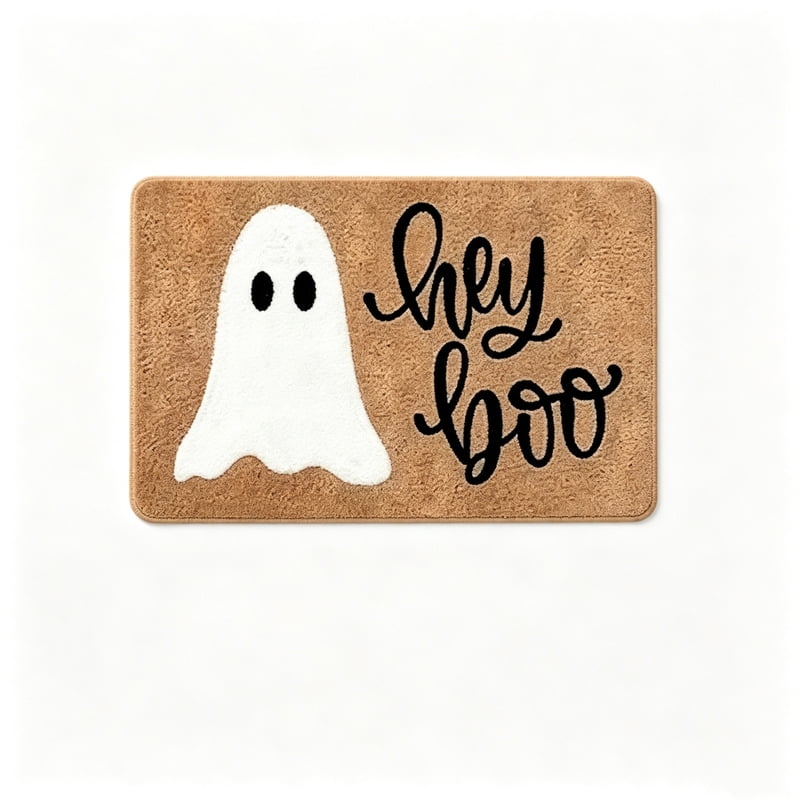 Halloween Ghost Door Mat Skidproof Washable Indoor Outdoor Entryway Rug - 15.75x23.6in - MPOISVA - Living Room Variant