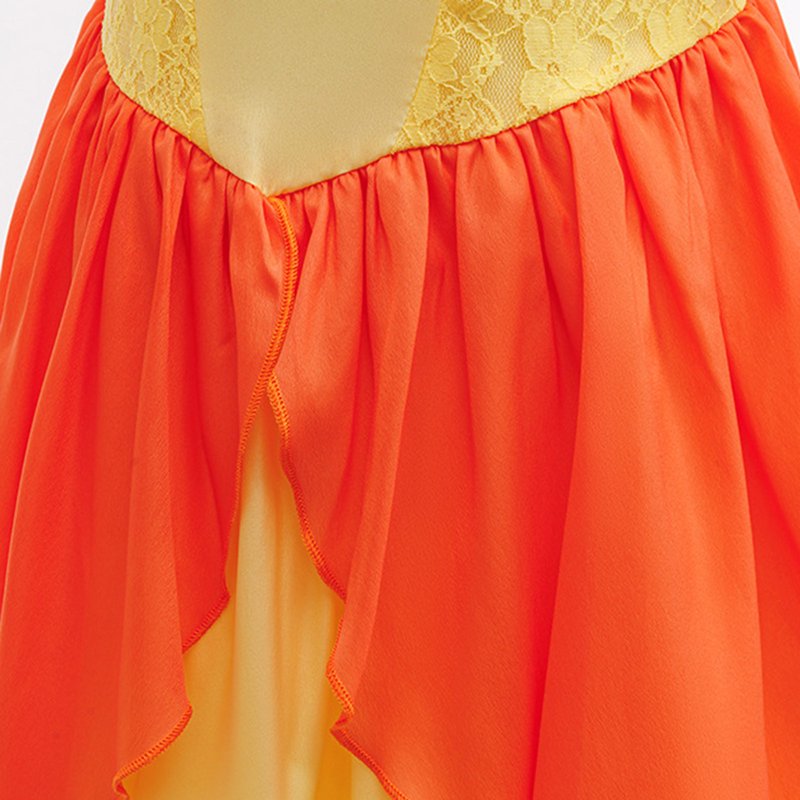 Yellow Princess Costume Dress for Girls with Accessories - 6X/7 Variation